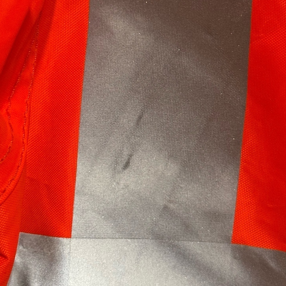 High-Visibility 3M Orange Jacket with Reflective Stripes Class 3 Size Medium - Picture 2 of 6